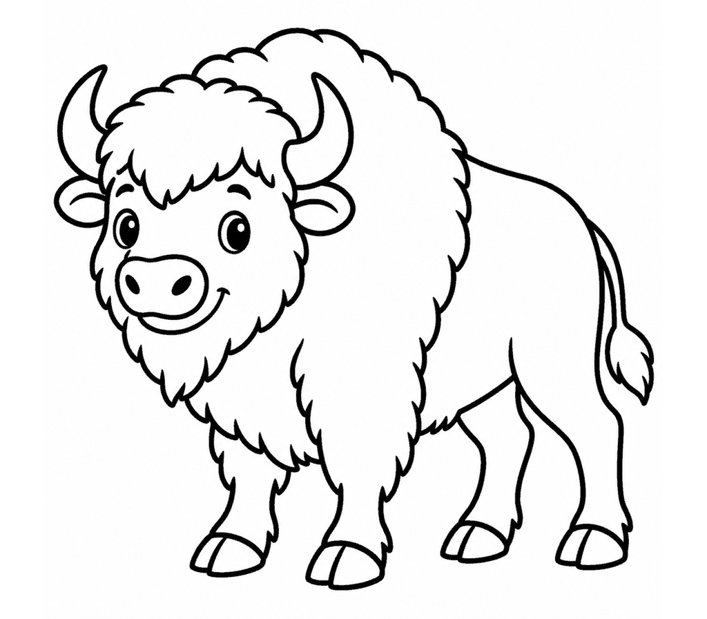 Buffalo coloring page