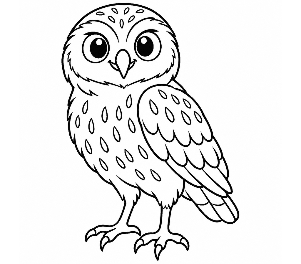 Burrowing Owl coloring page