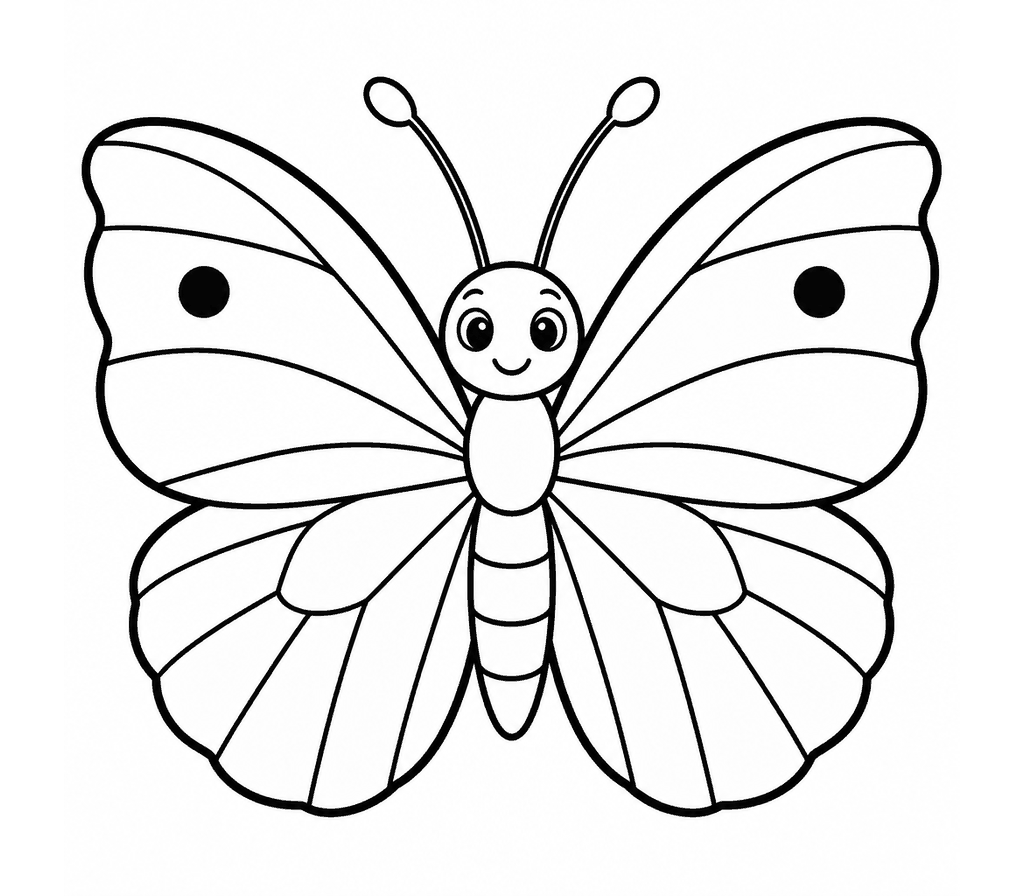 Cabbage White Butterfly coloring page