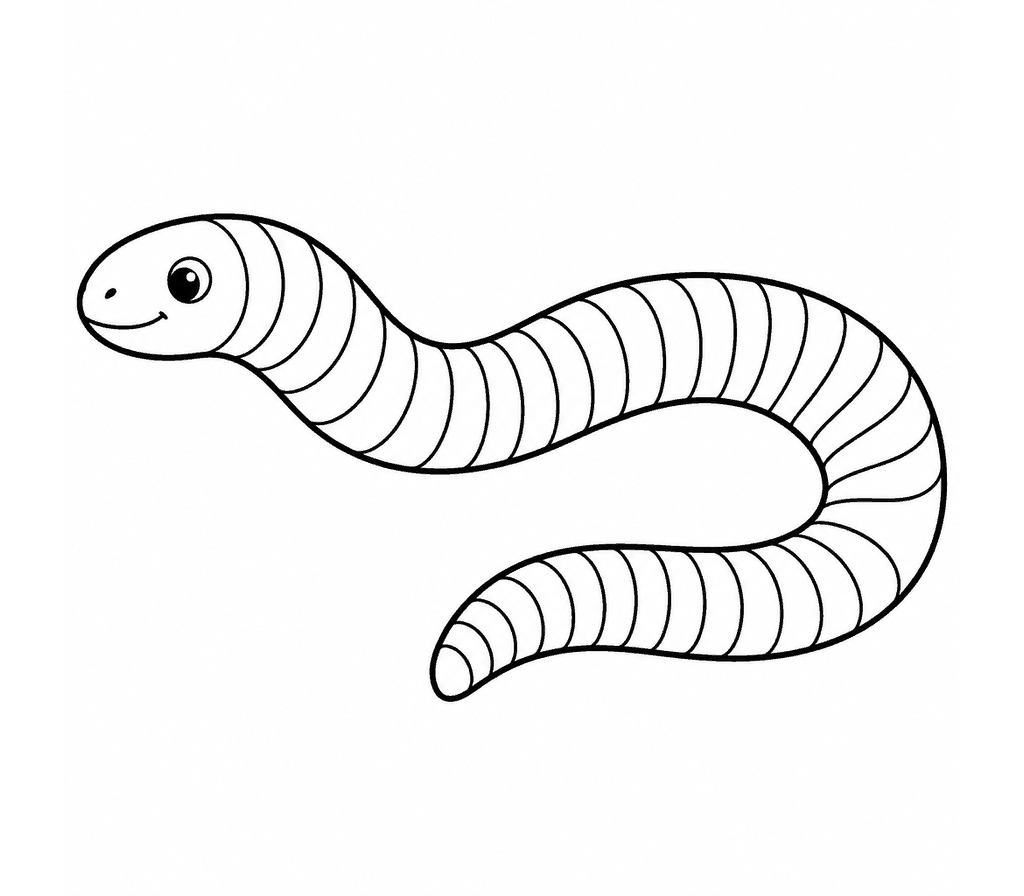 Caecilian coloring page