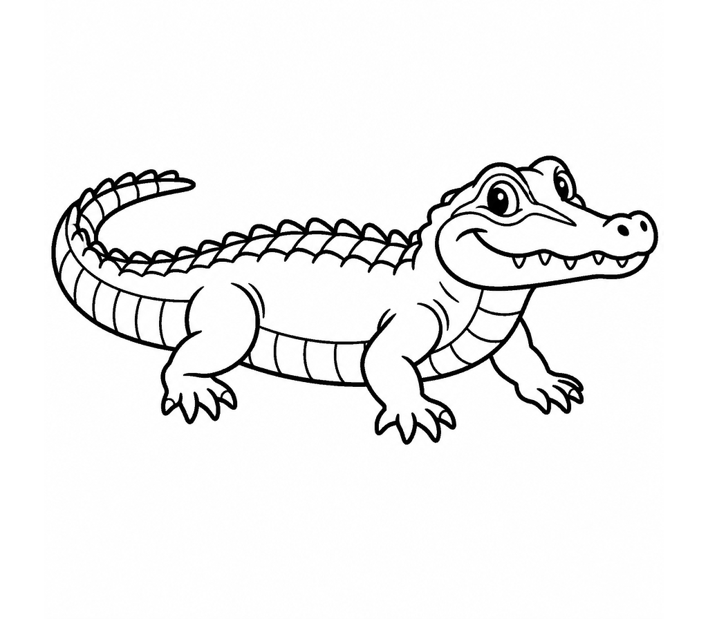 Caiman (Spectacled) coloring page
