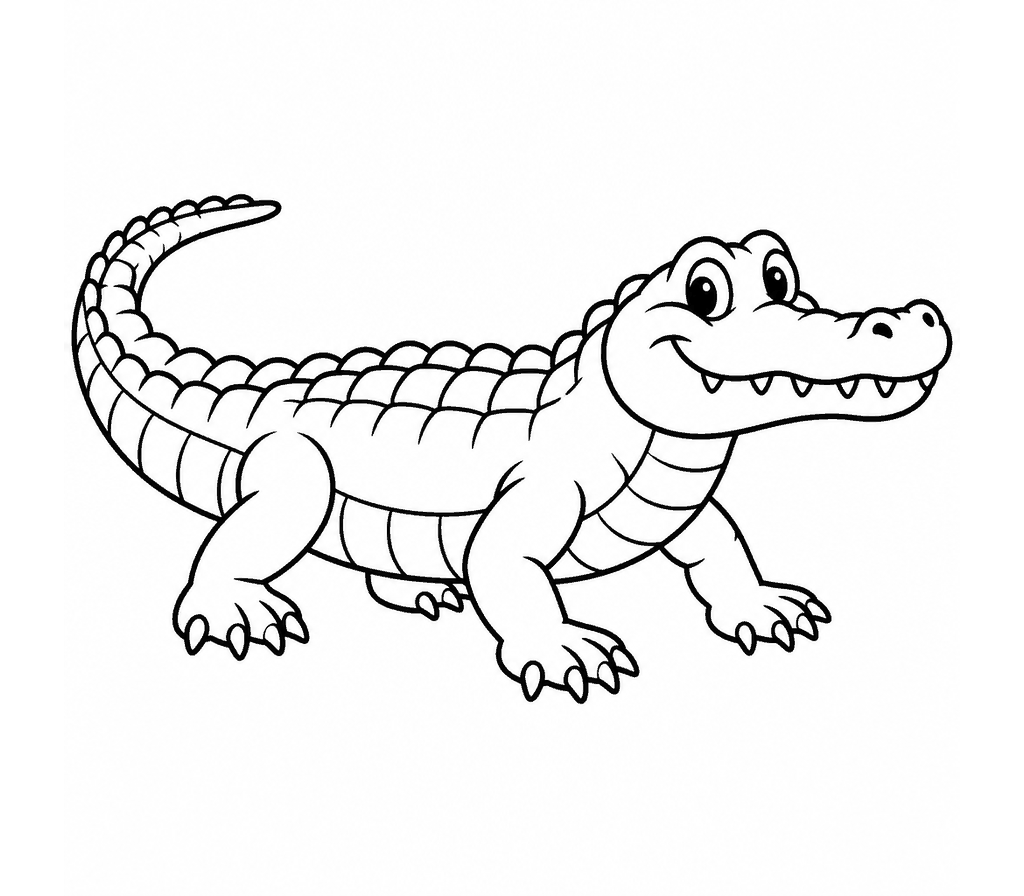 Caiman coloring page