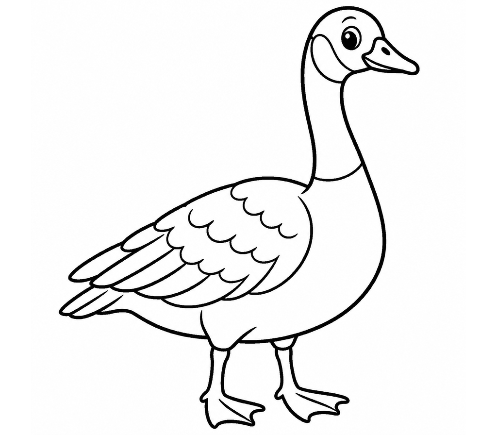 Canada Goose coloring page