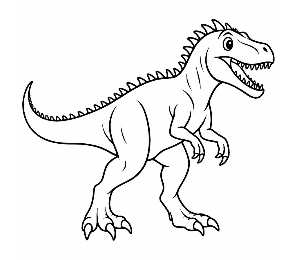 Carcharodontosaurus coloring page