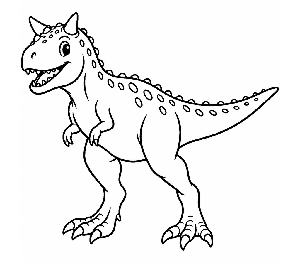 Carnotaurus coloring page