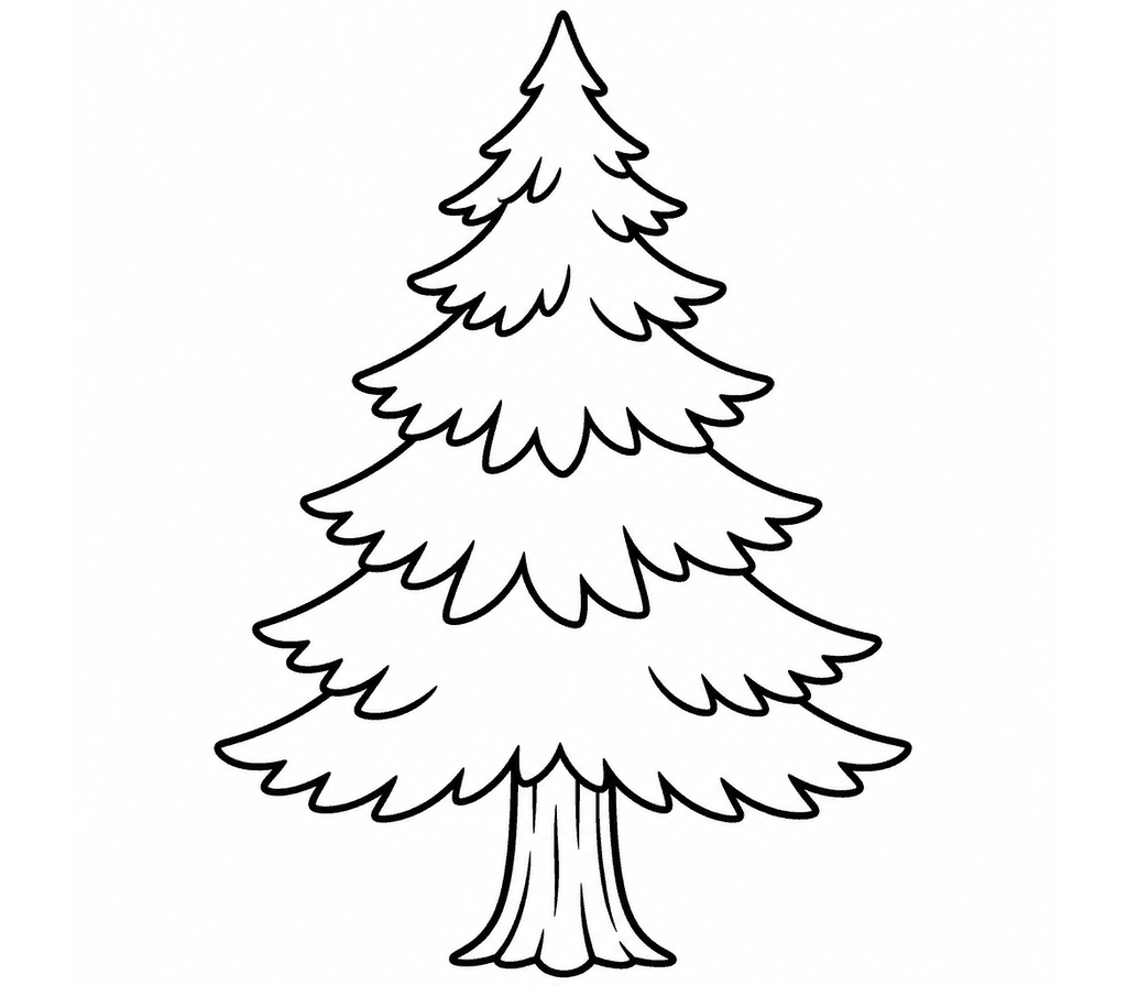 Cedar Tree coloring page