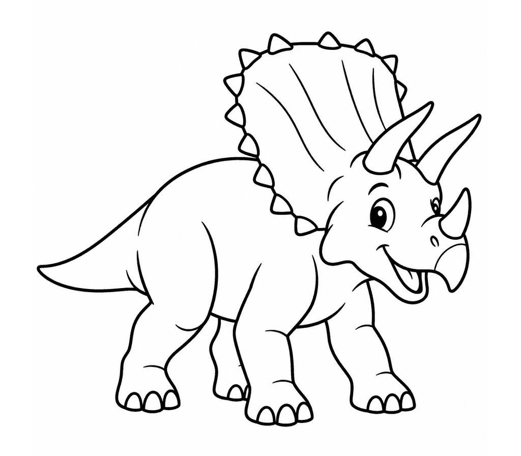 Chasmosaurus coloring page