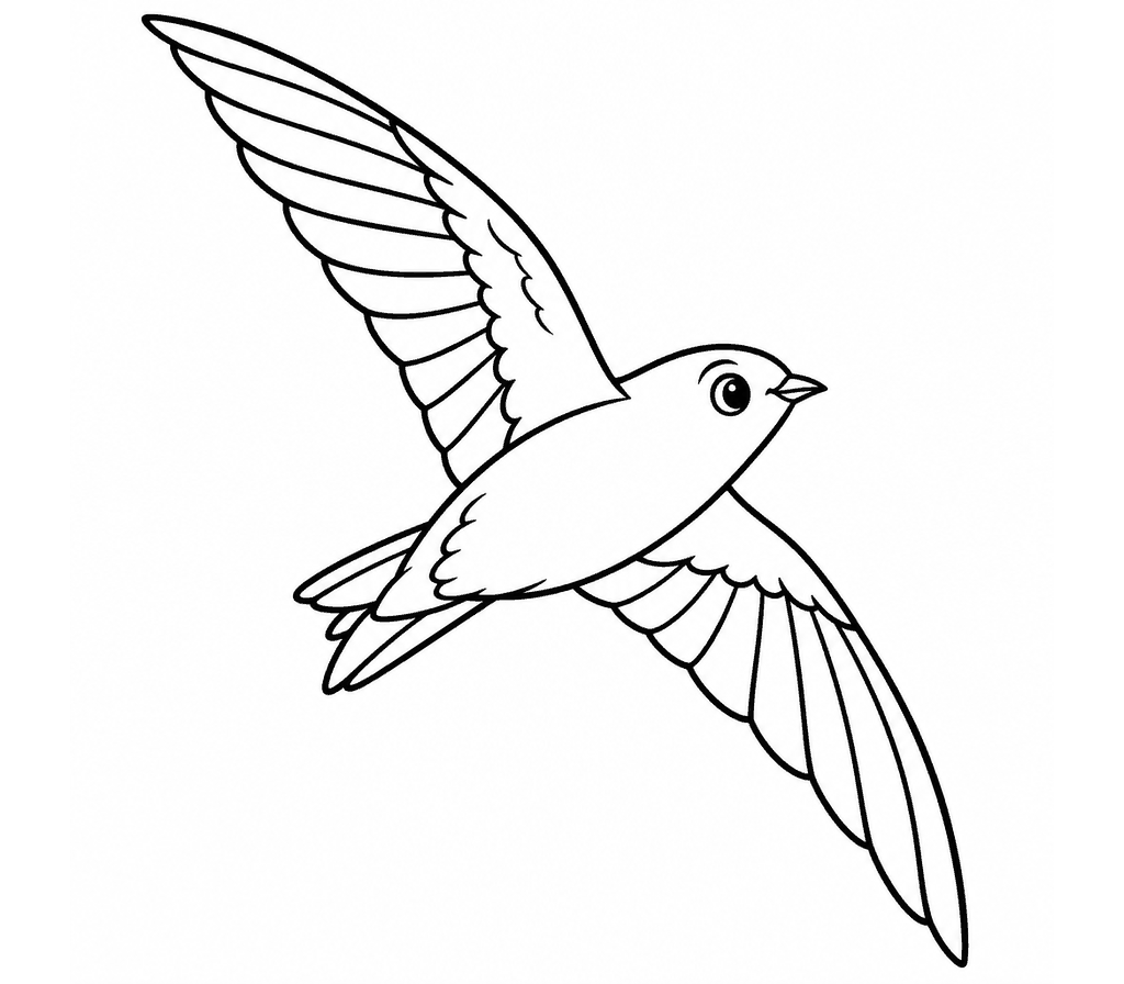 Chimney Swift coloring page