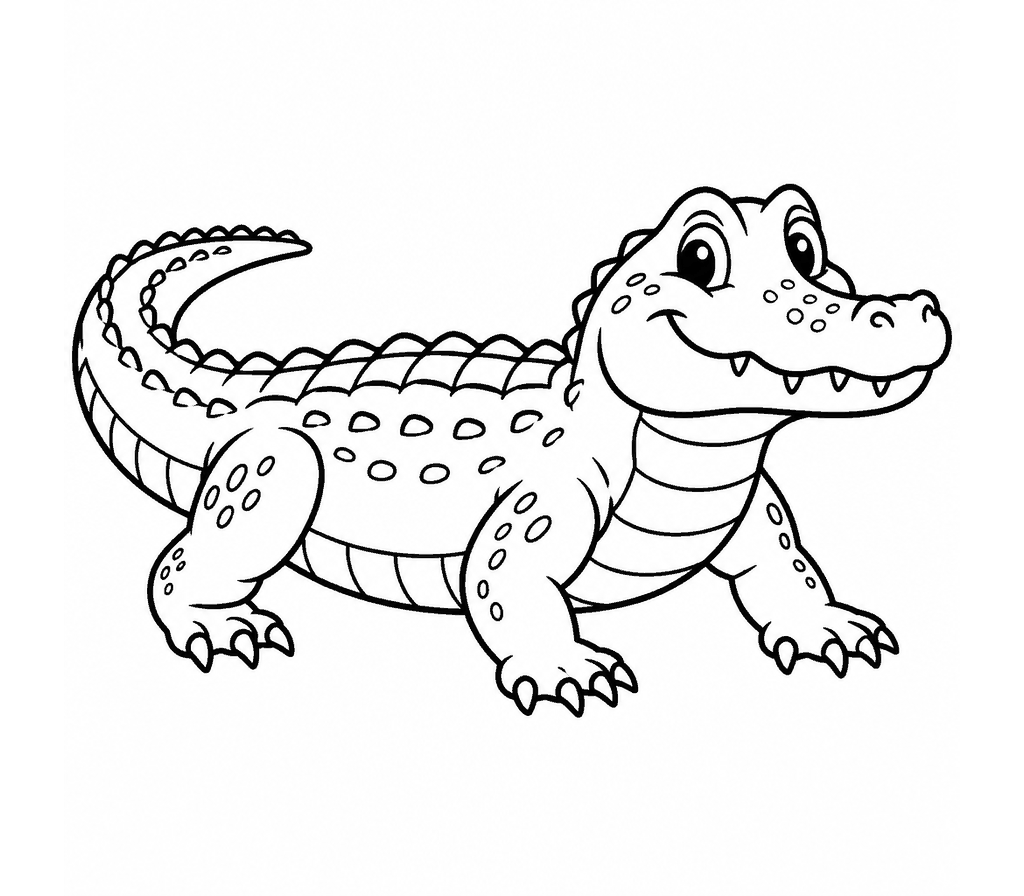 Chinese Alligator coloring page