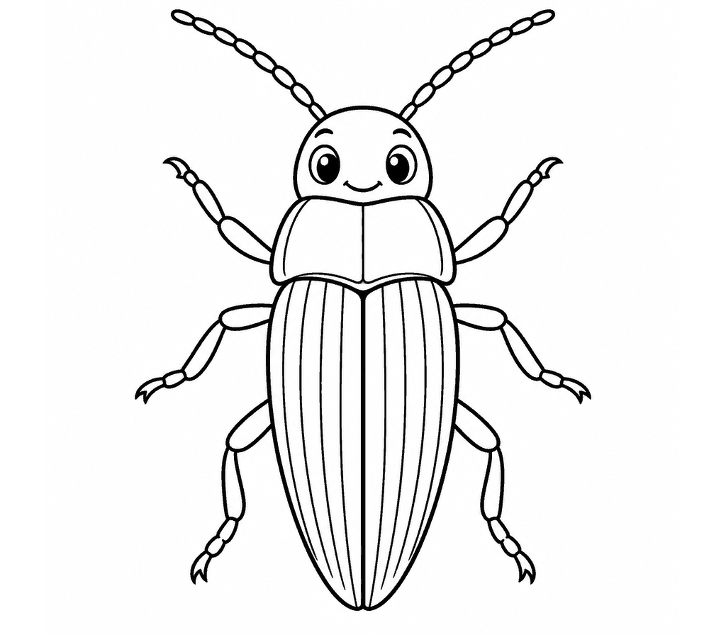 Click Beetle coloring page