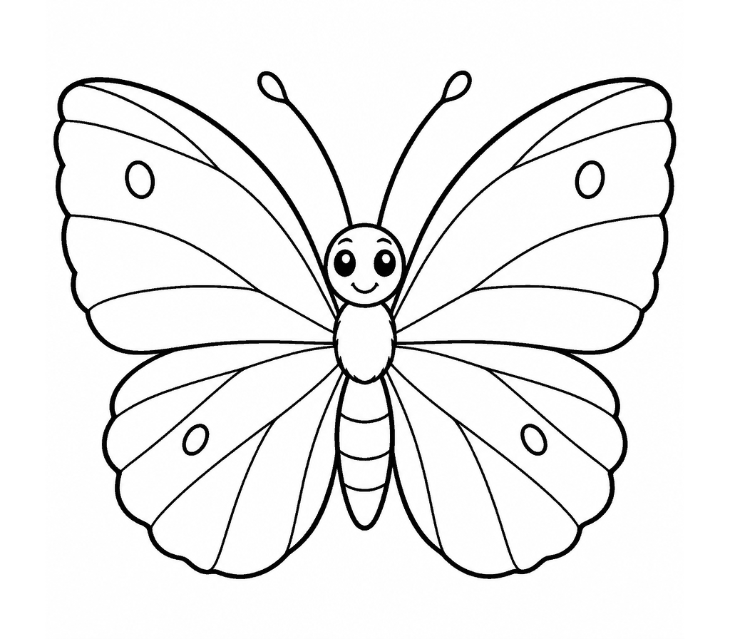 Cloudless Sulphur coloring page