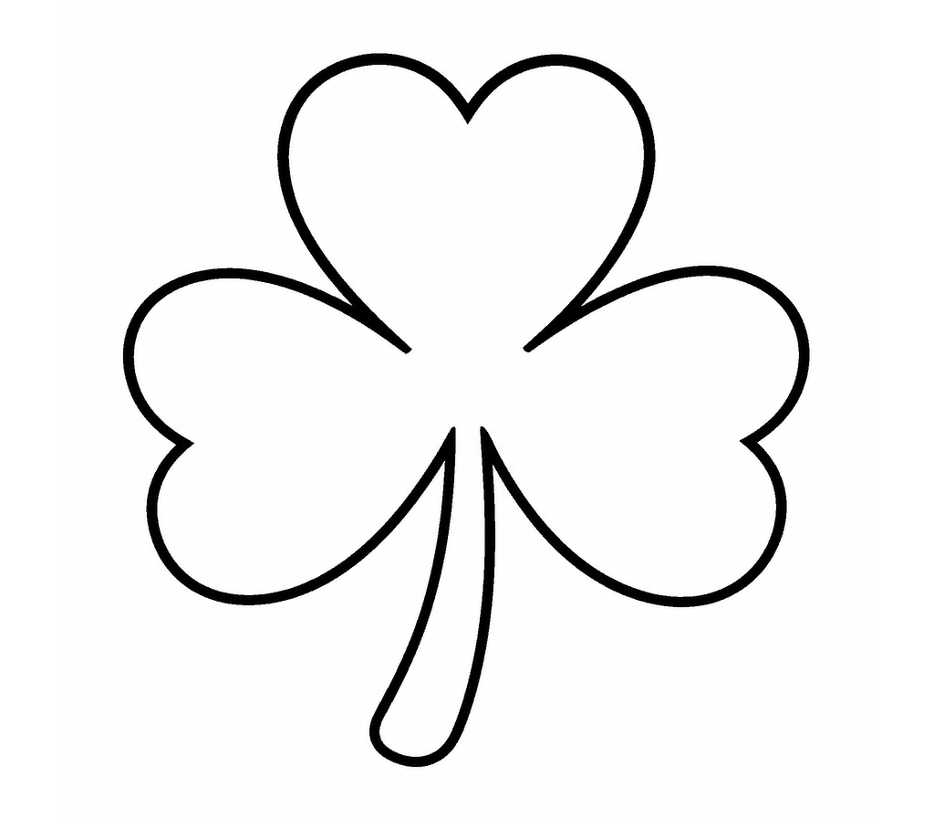 Clover coloring page