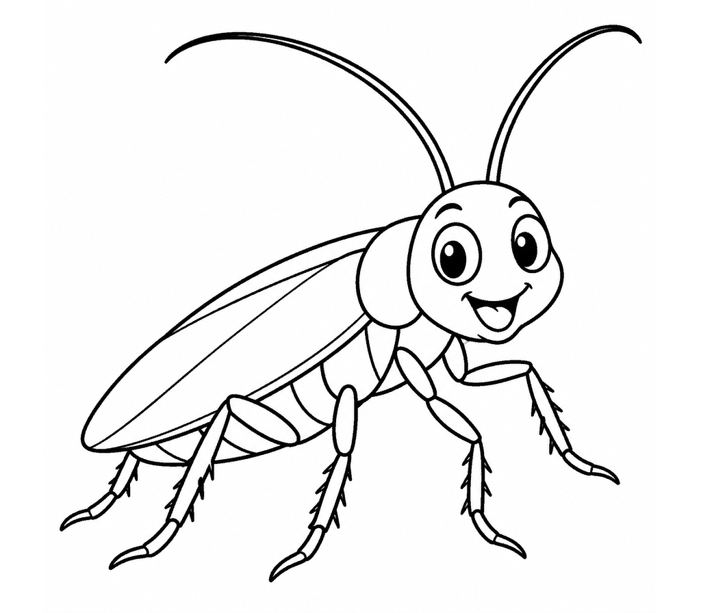 Cockroach coloring page