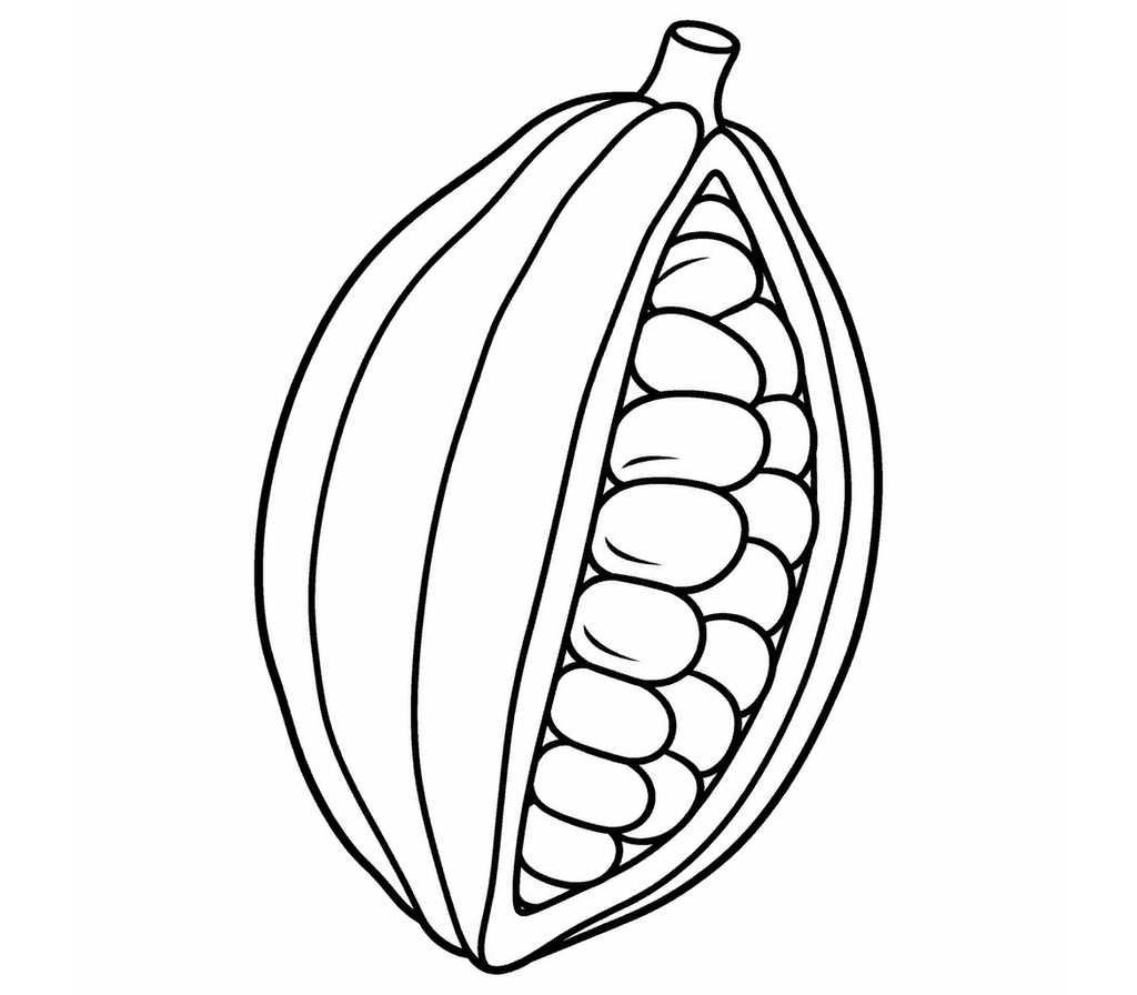 Cocoa coloring page