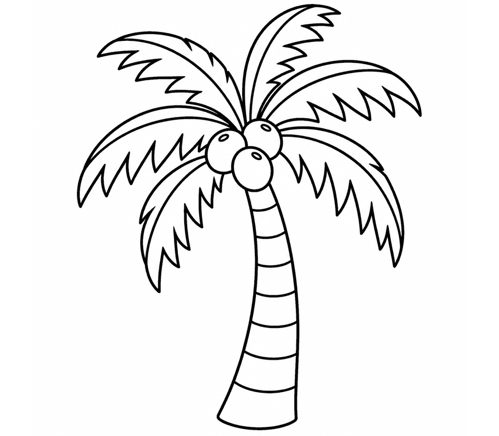 Coconut Palm coloring page