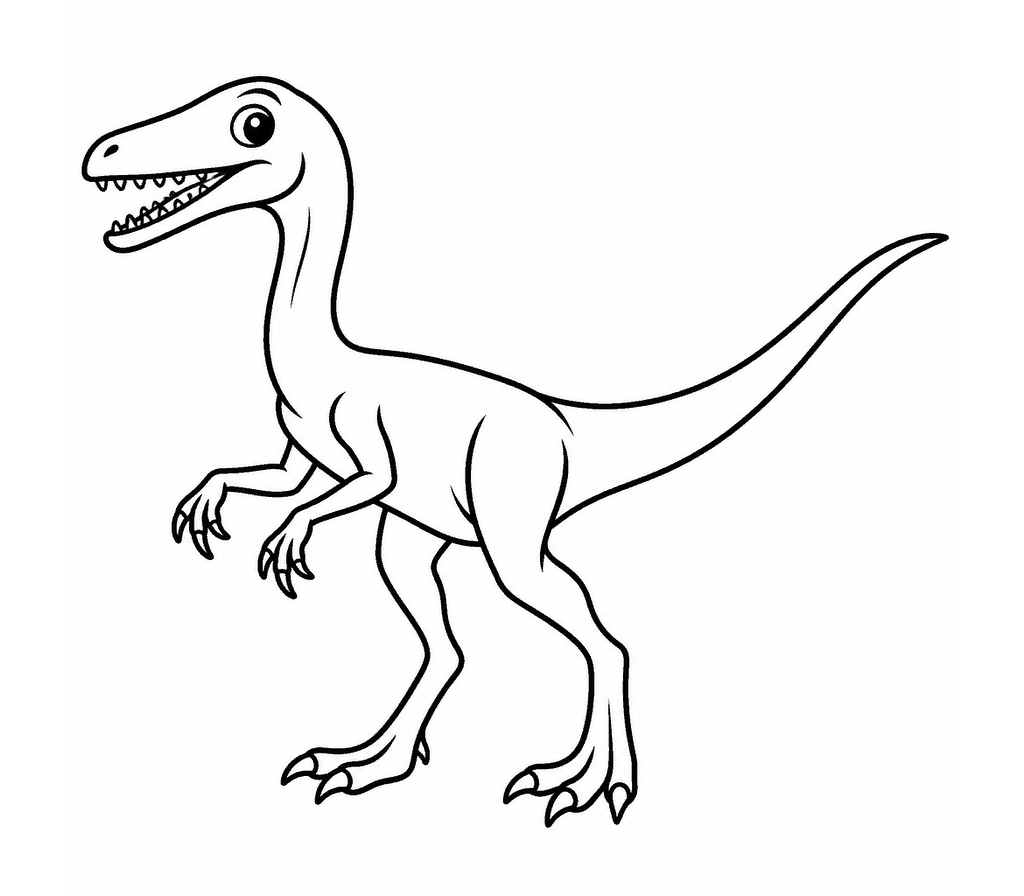 Coelophysis coloring page