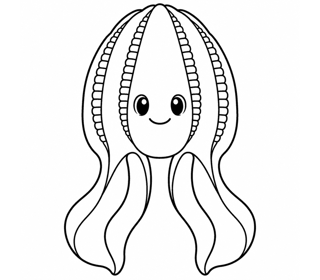 Comb Jelly coloring page