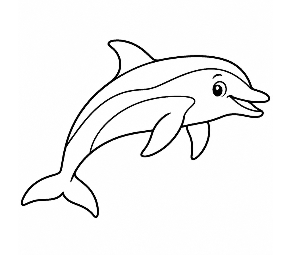 Common Dolphin coloring page