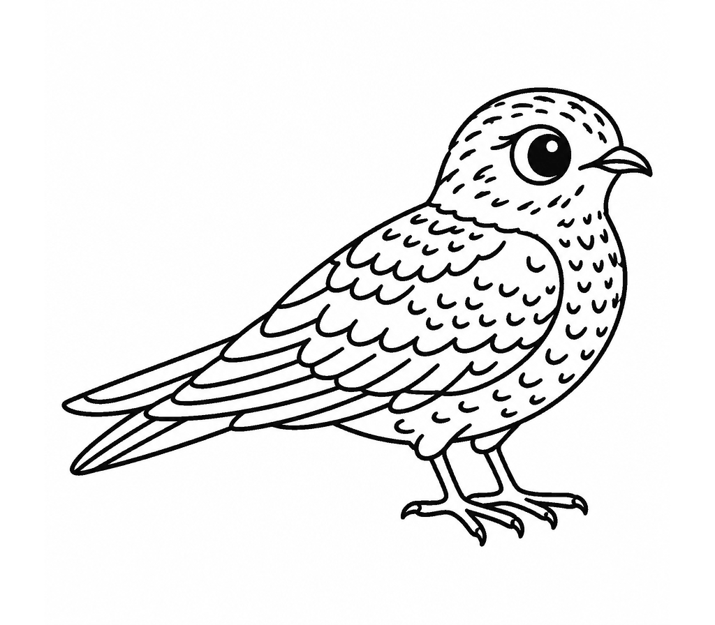 Common Nighthawk coloring page