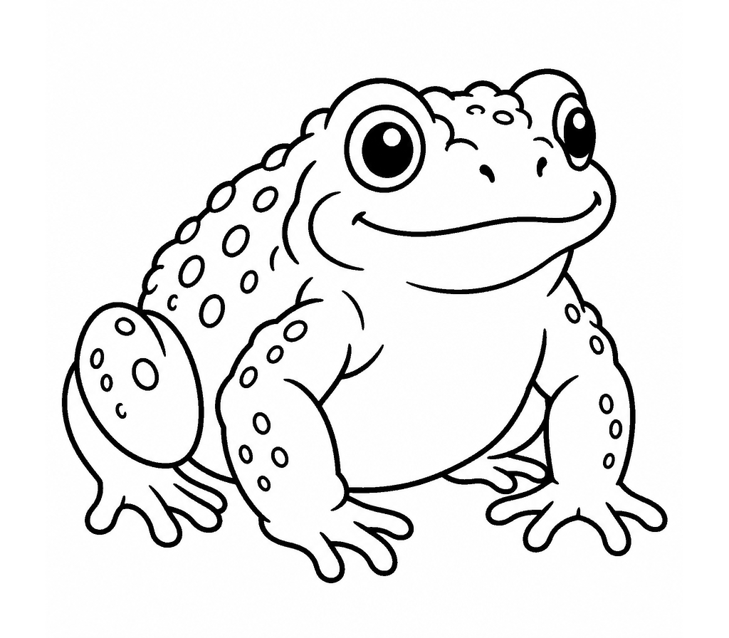 Common Toad coloring page