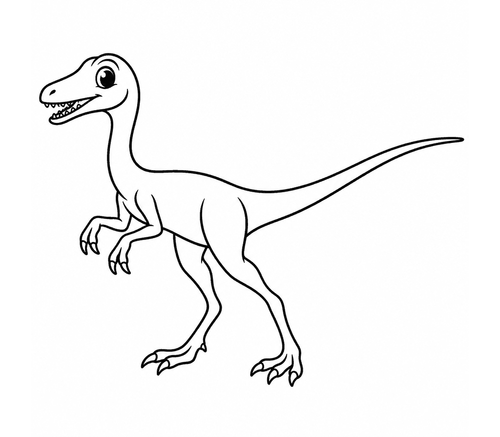 Compsognathus coloring page