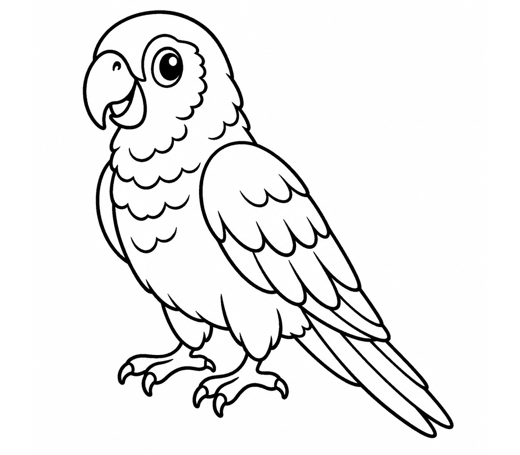 Conure coloring page