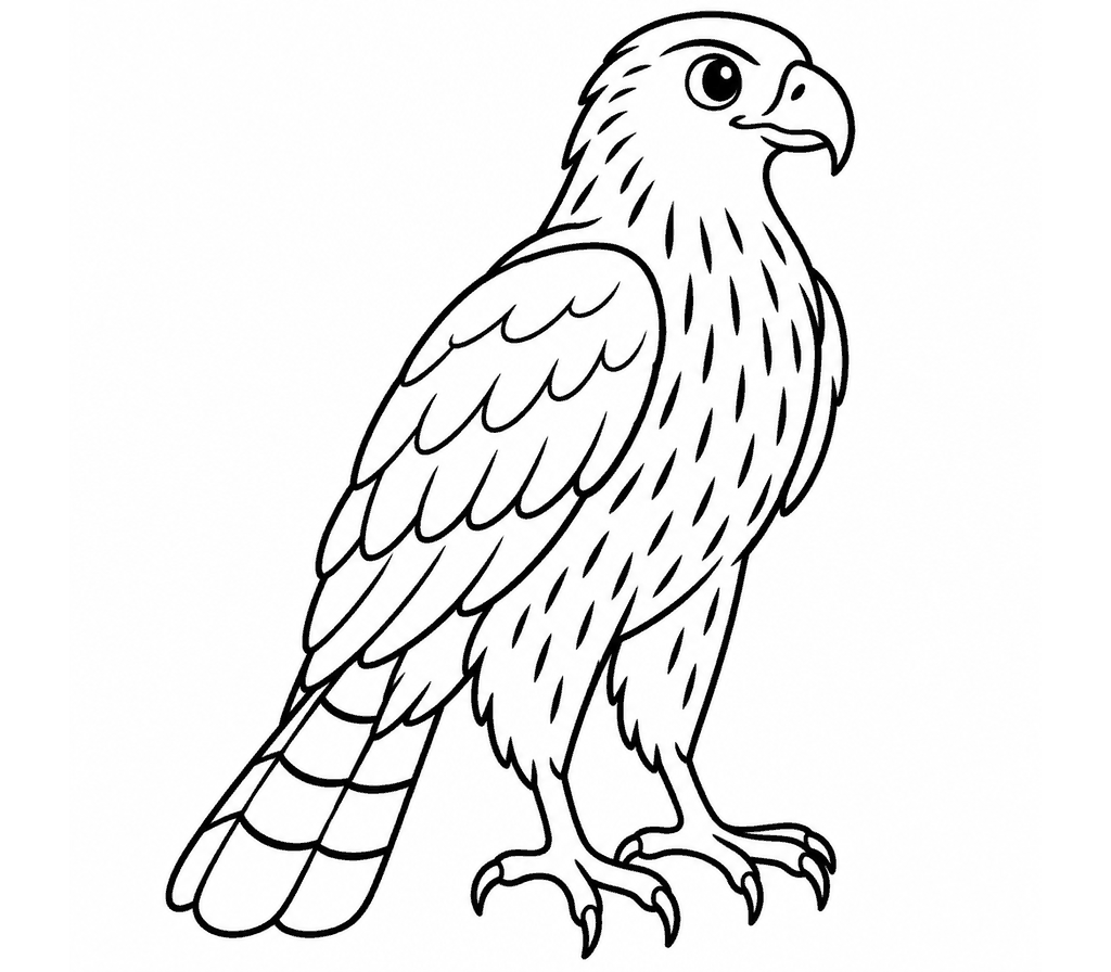 Cooper's Hawk coloring page