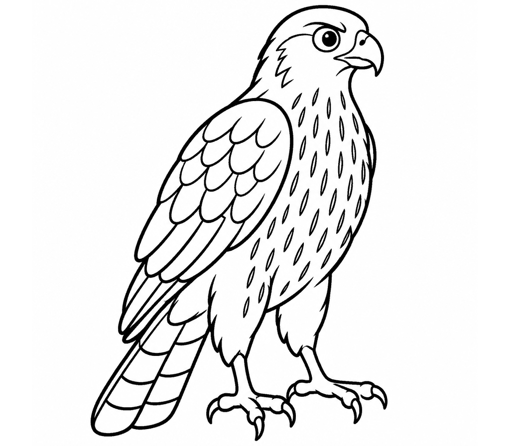 Cooper's Hawk coloring page