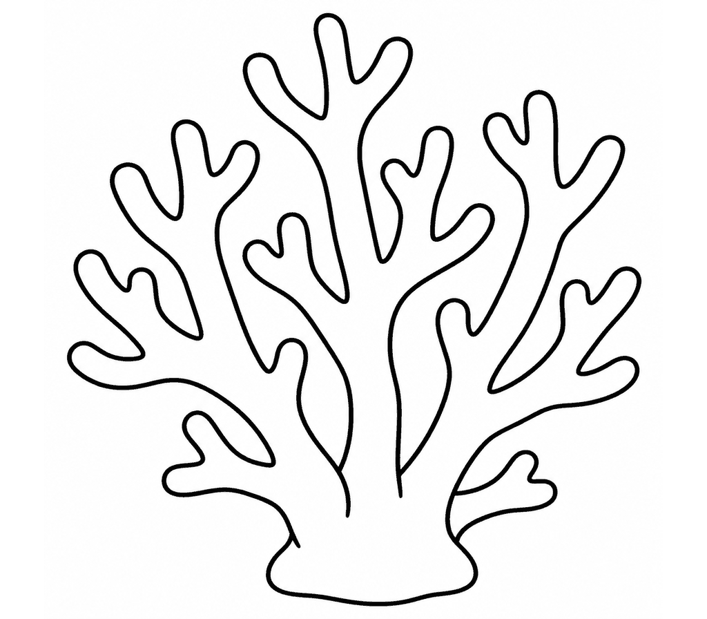 Coral (Staghorn) coloring page
