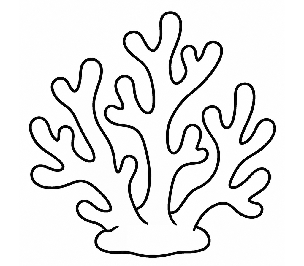 Coral coloring page
