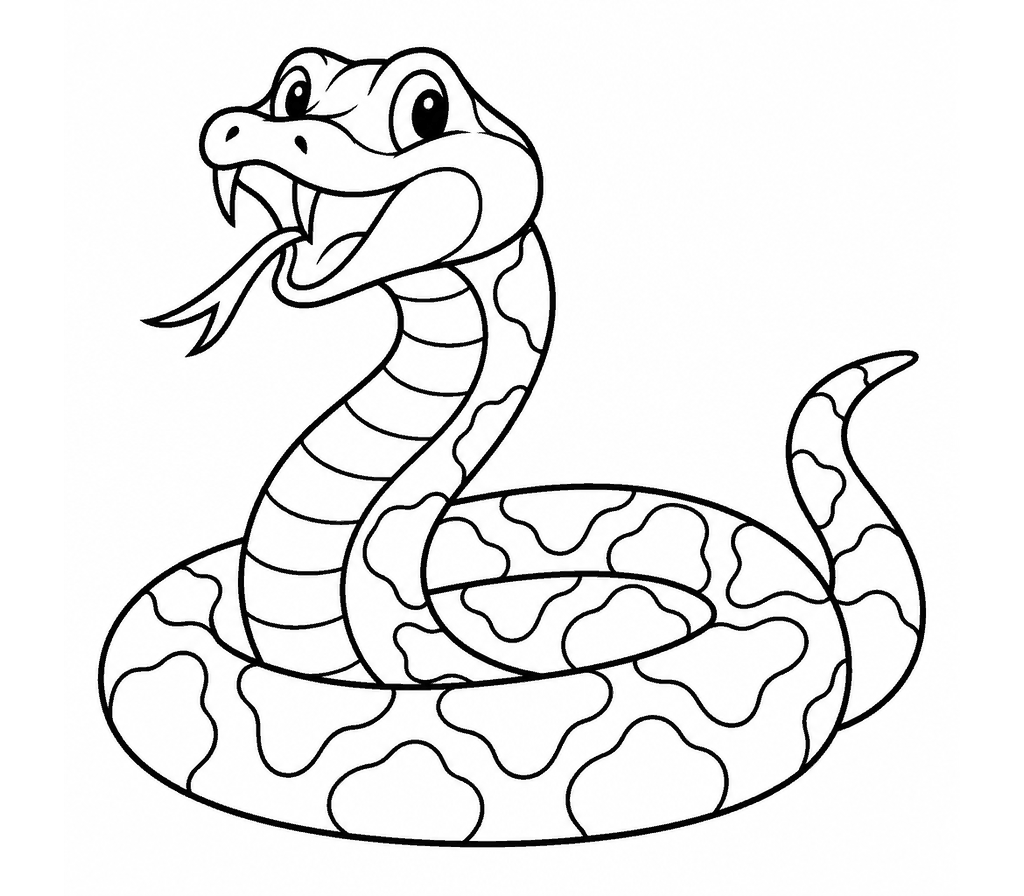 Cottonmouth coloring page