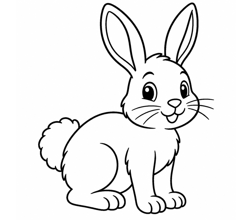 Cottontail coloring page