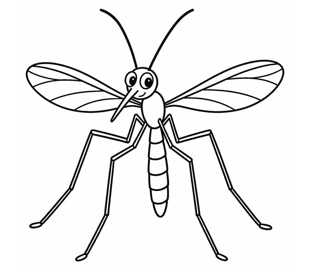 Crane Fly coloring page