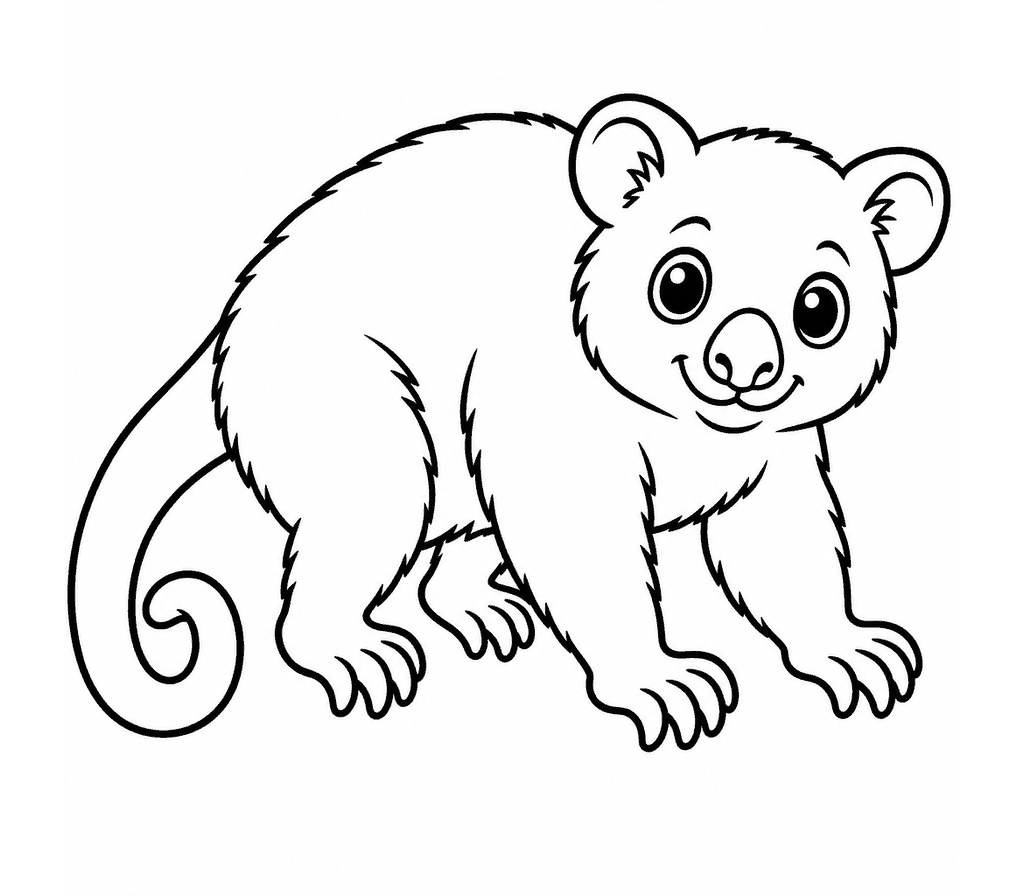Cuscus coloring page