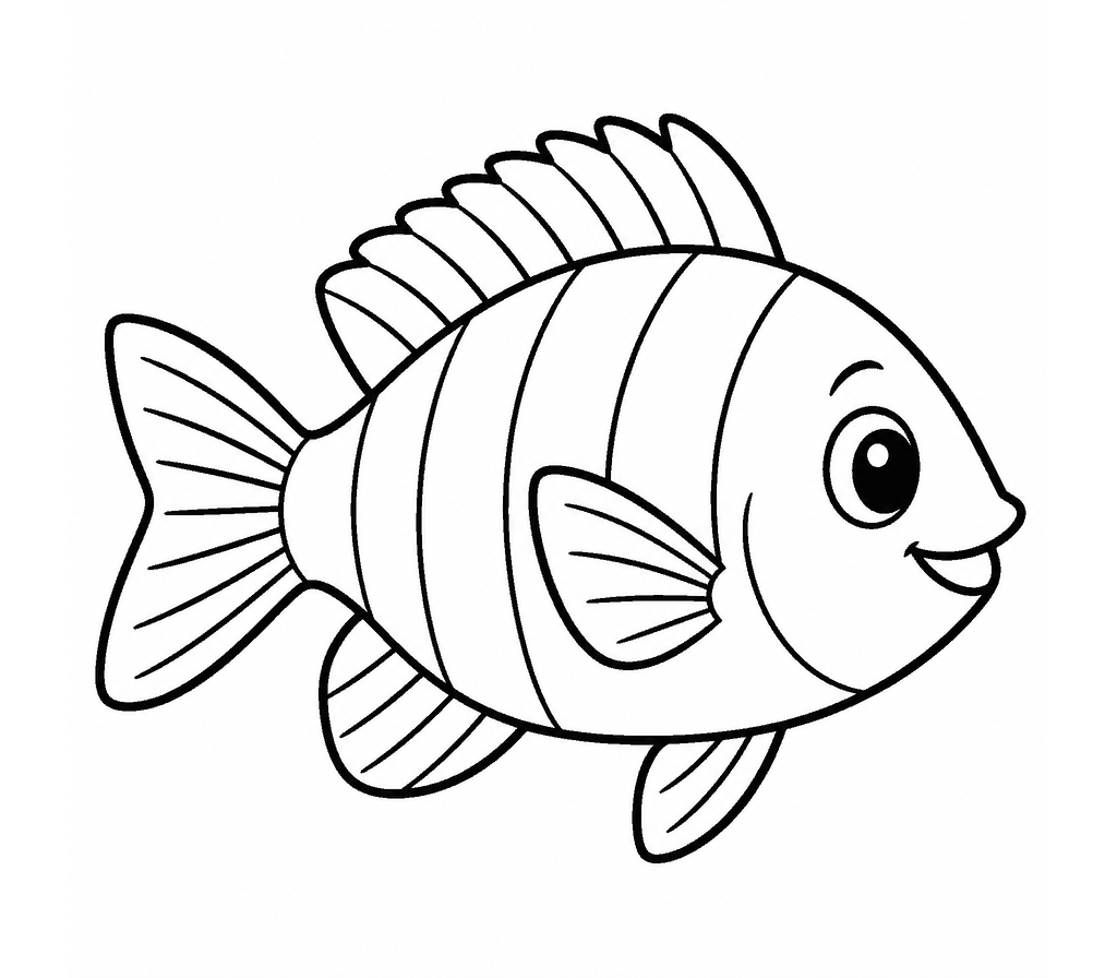 Damselfish coloring page