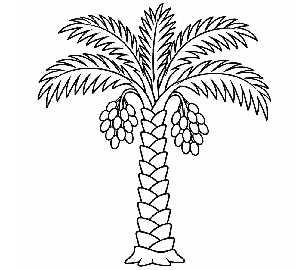 Date Palm coloring page