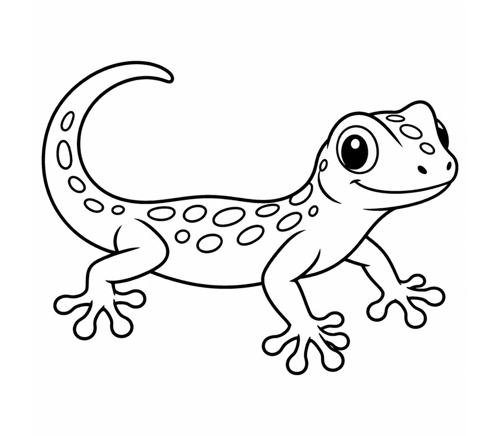 Day Gecko coloring page