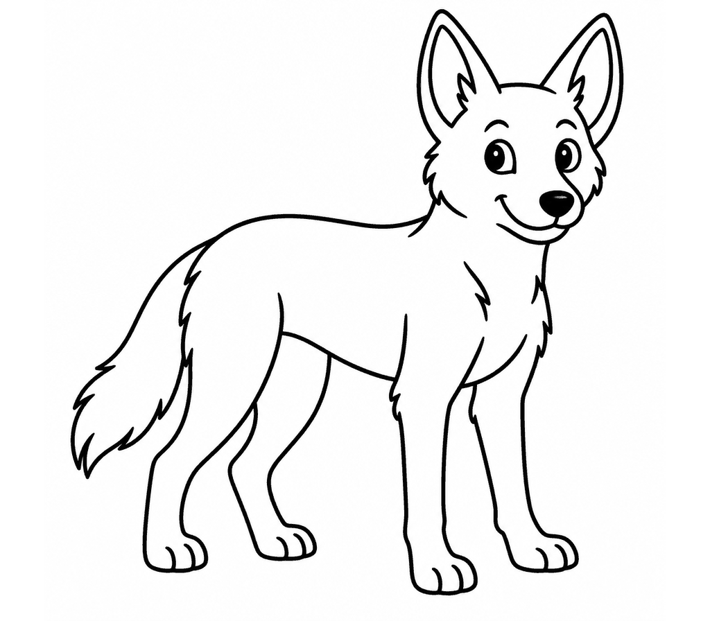 Dingo coloring page