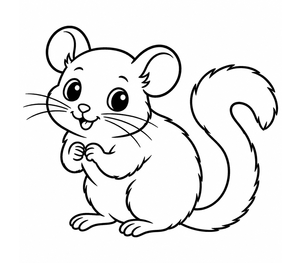 Dormouse coloring page