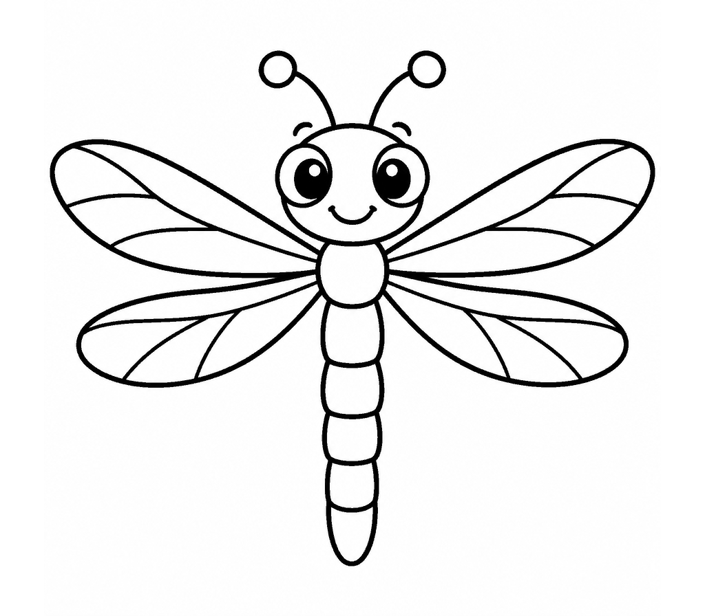 Dragonfly coloring page