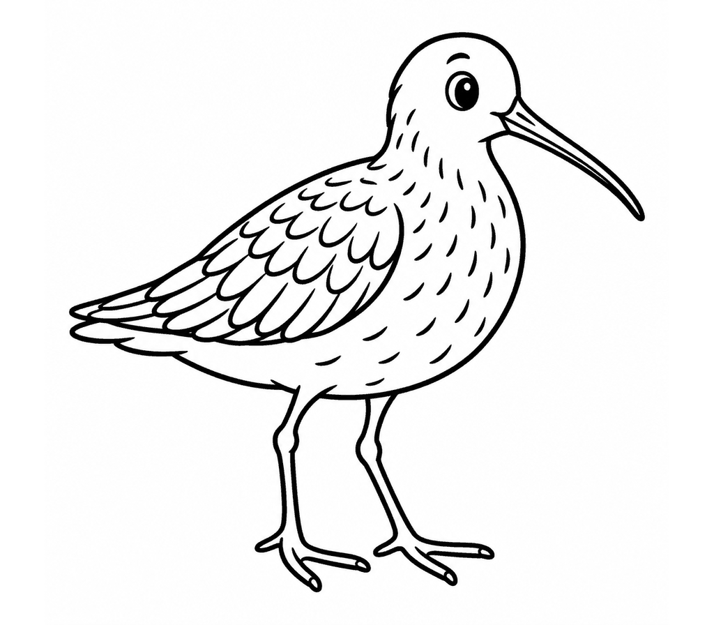 Dunlin coloring page