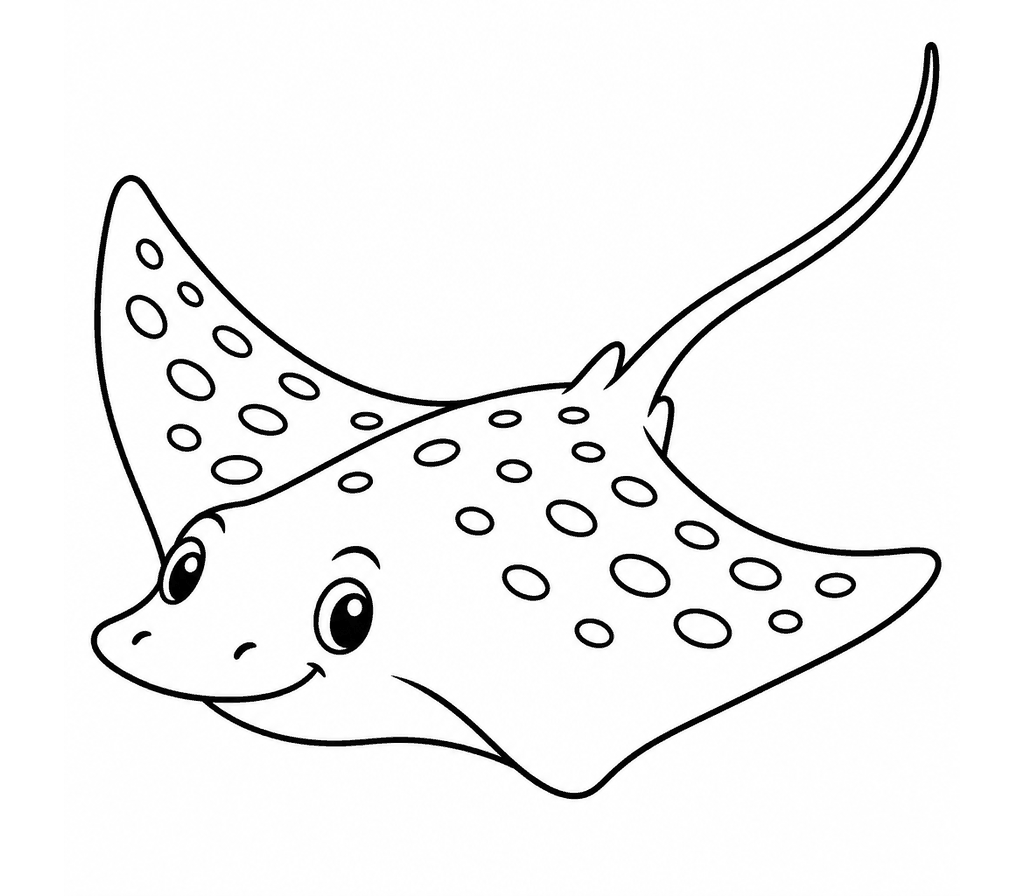 Eagle Ray coloring page