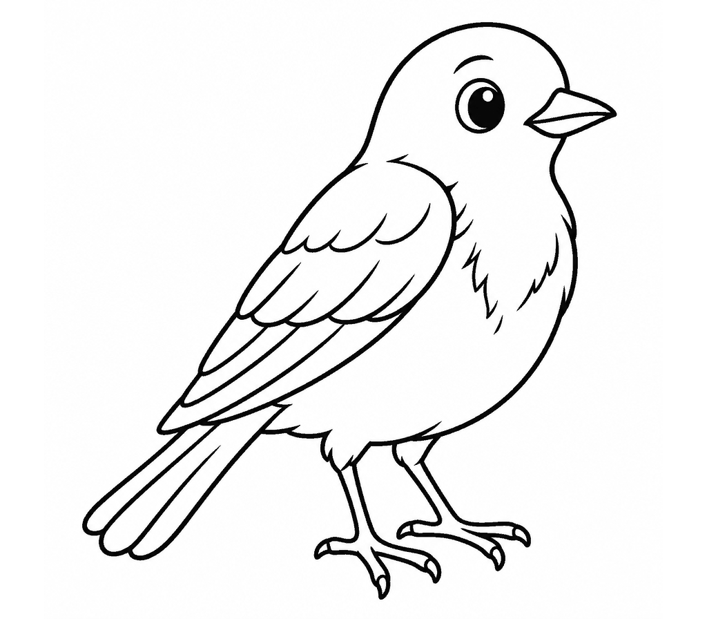 Eastern Bluebird coloring page