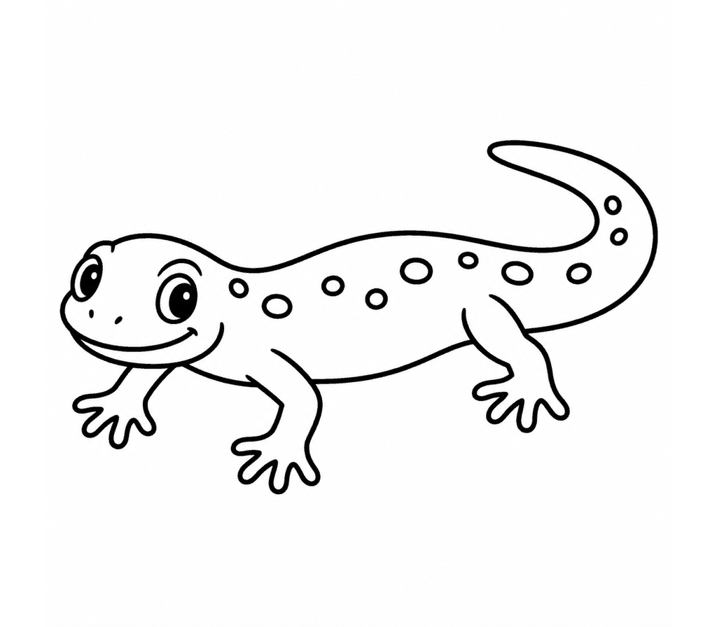 Eastern Newt coloring page