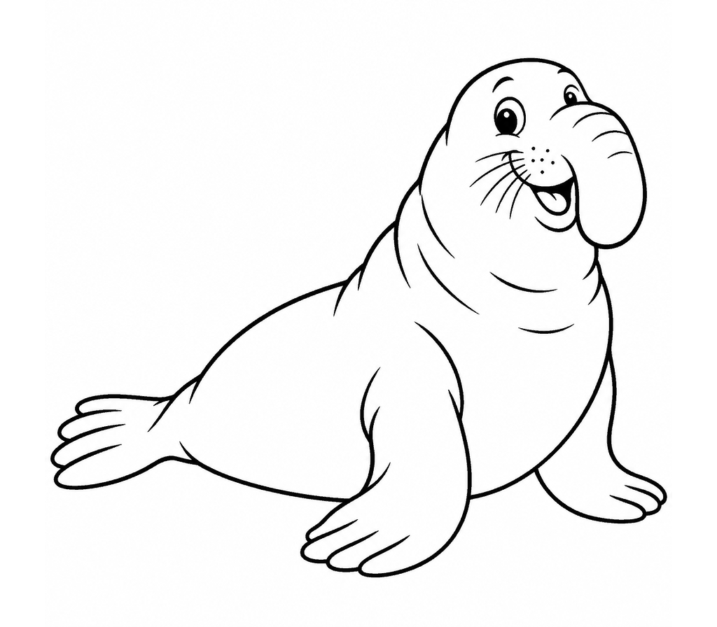 Elephant Seal coloring page
