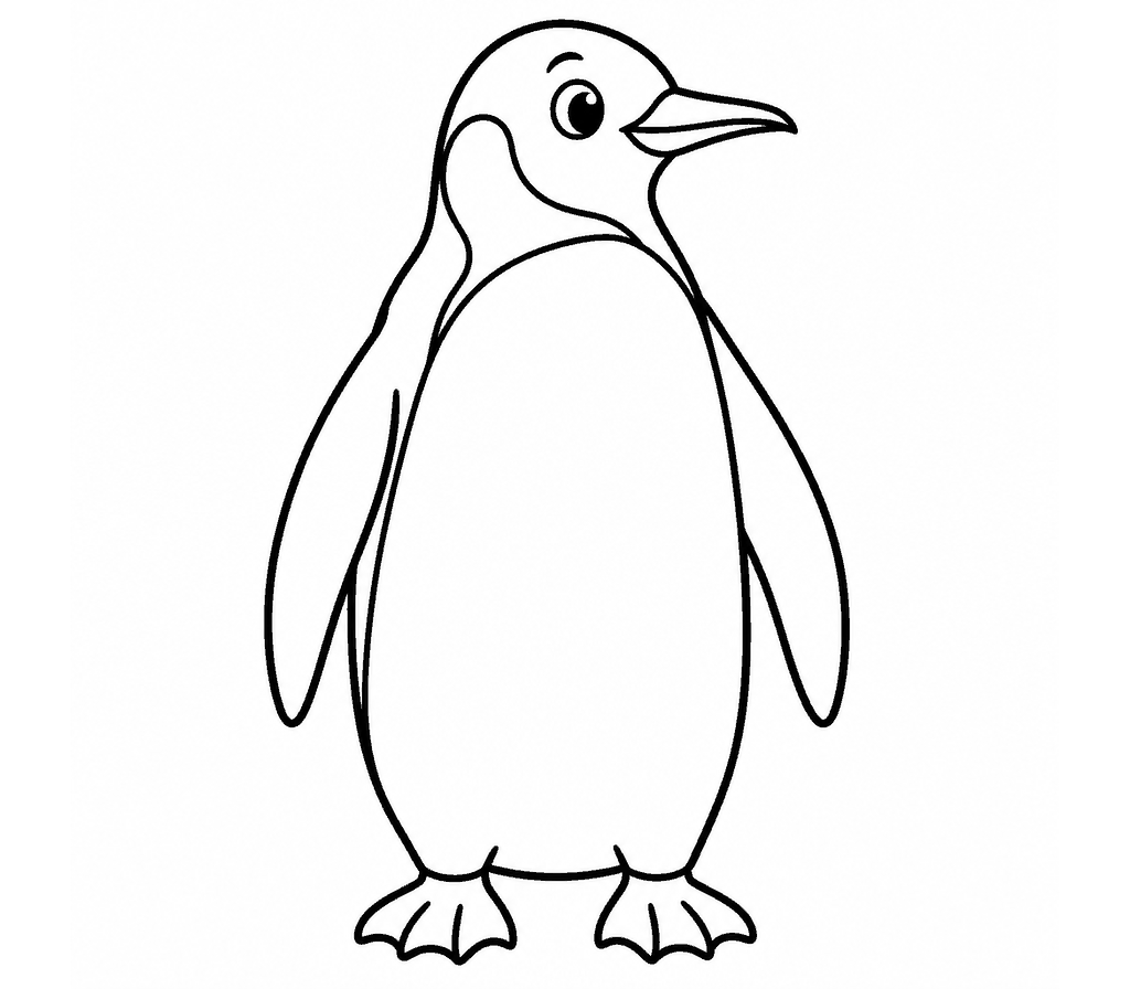 Emperor Penguin coloring page