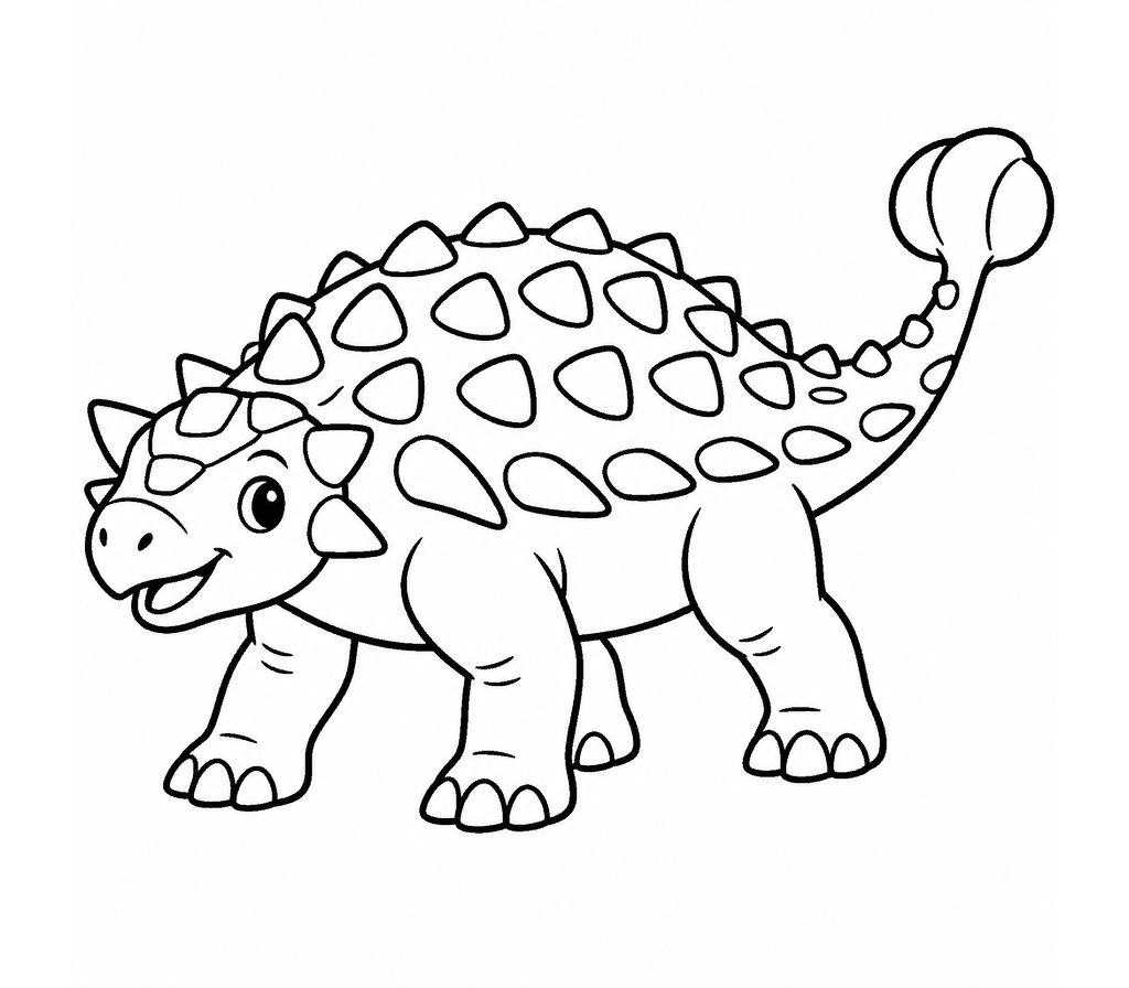 Euoplocephalus coloring page