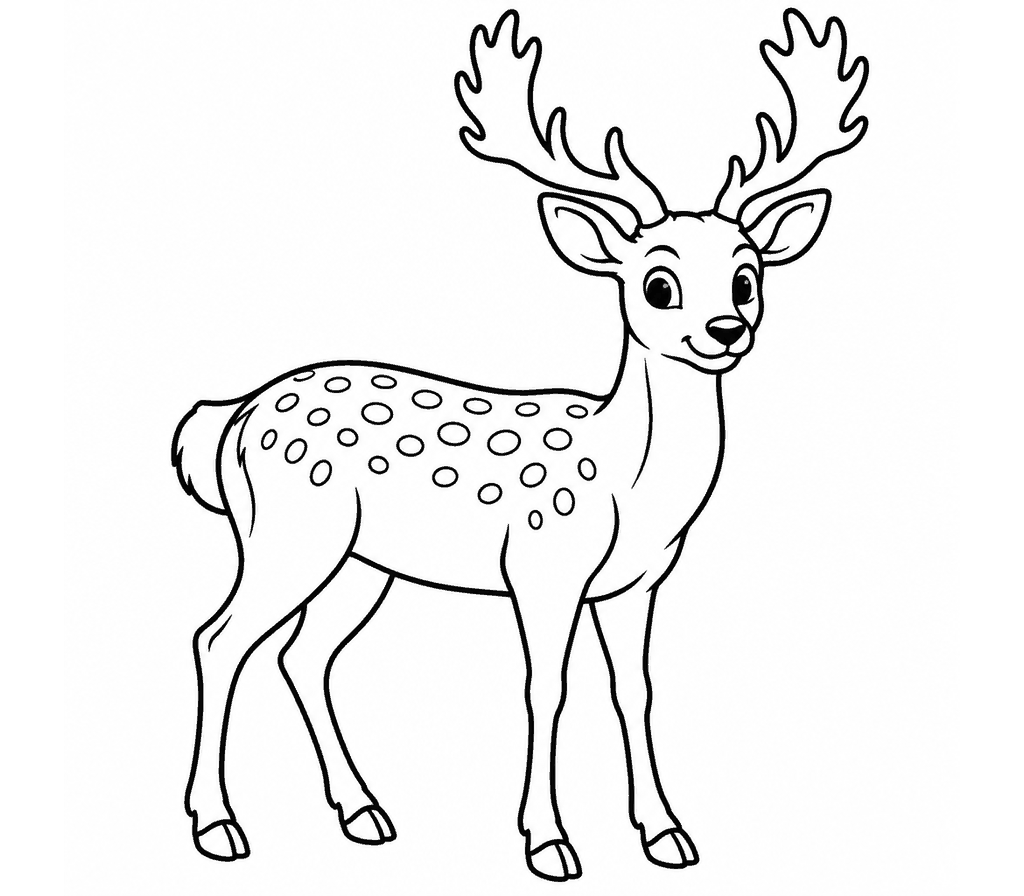 Fallow Deer coloring page