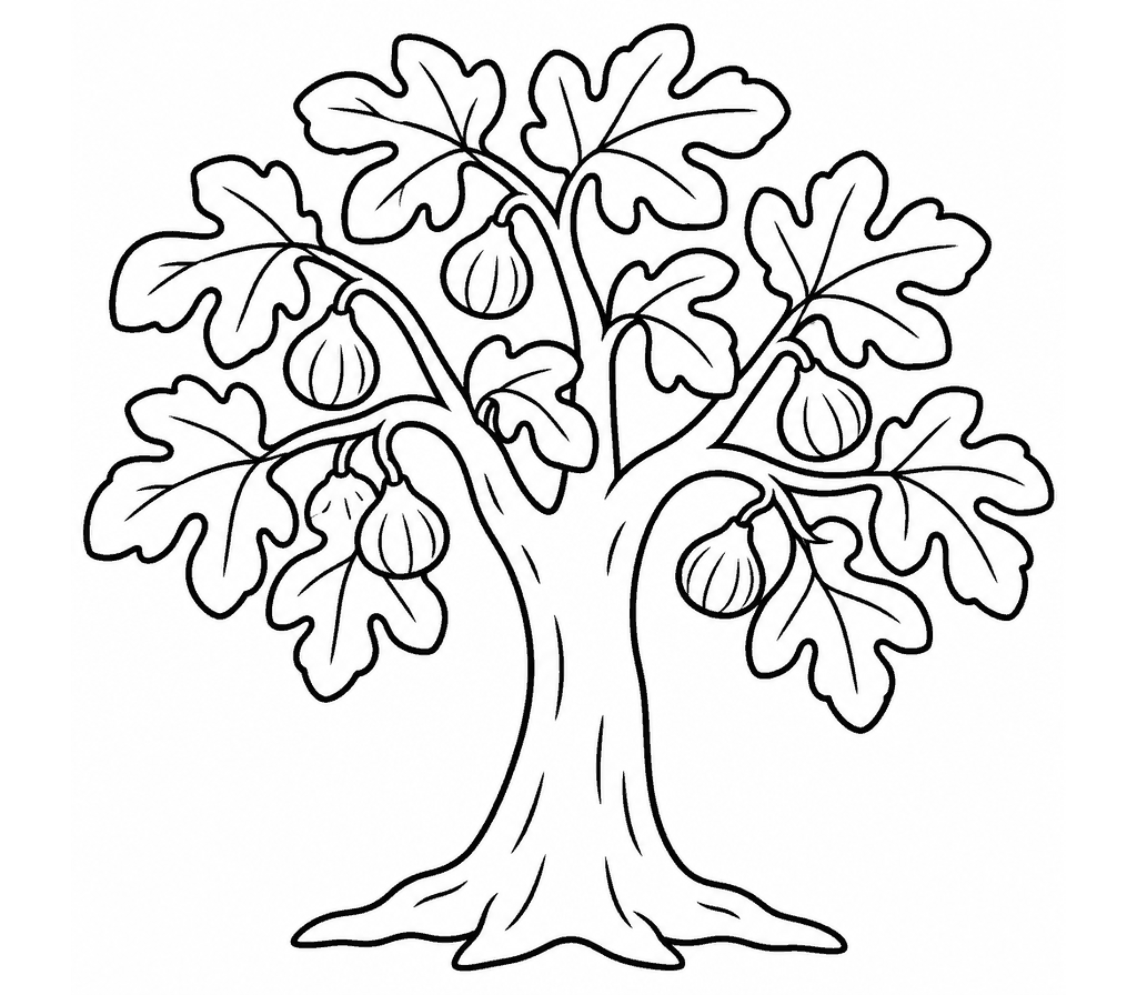 Fig Tree coloring page