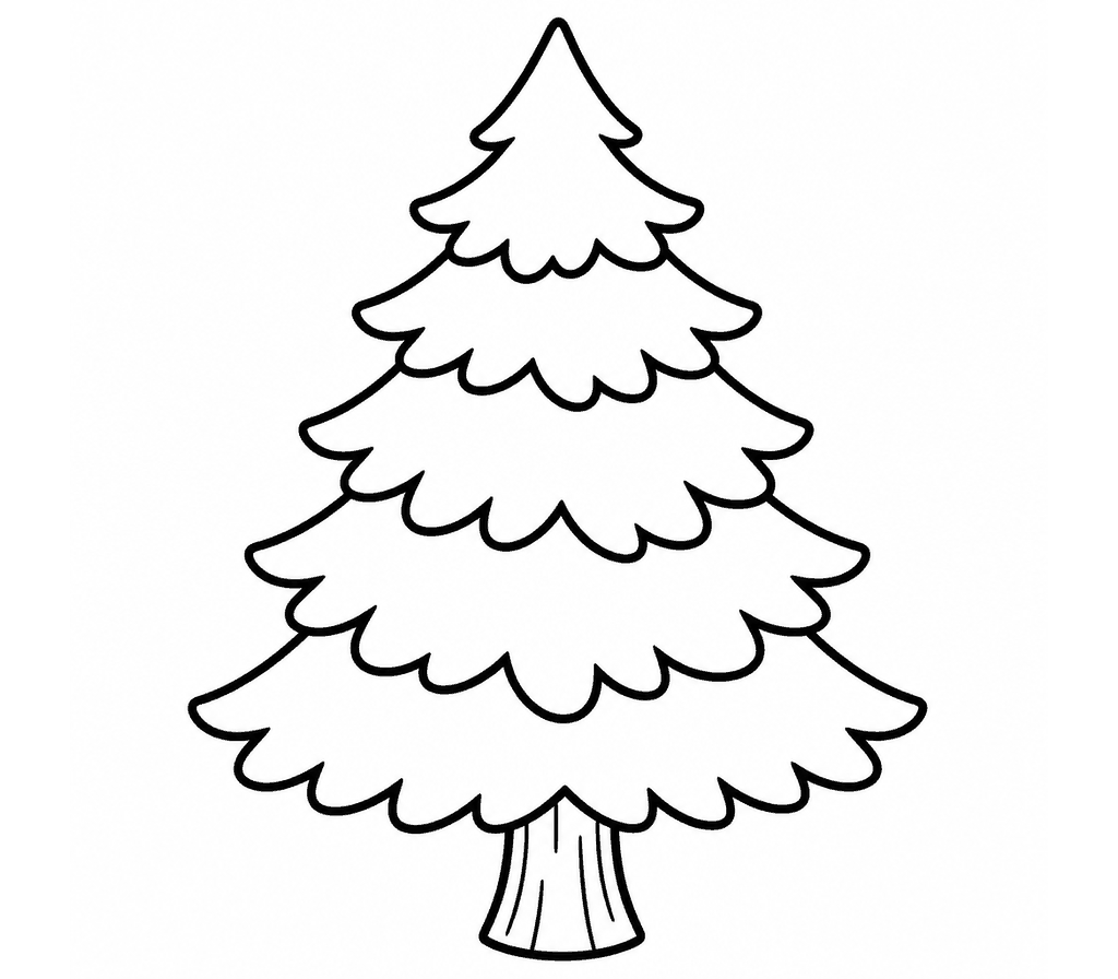 Fir Tree coloring page